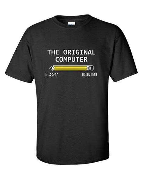The Original Computer Geek Nerd Tee Sarcastic Adult Humor Very Funny T Shirt