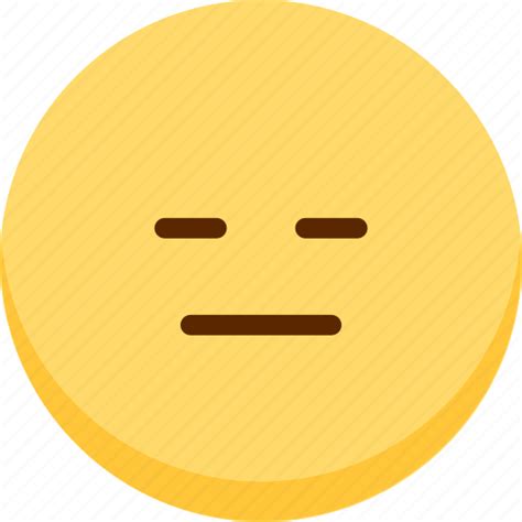 Emoji Emotion Expression Face Feeling Neutral Icon Download On