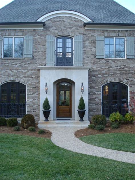 Stockett Creek French Manor House Entry Best Home Builders Facade