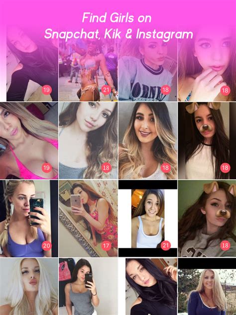 Girls For Kik Snapchat Meet Dating Chat App Apprecs
