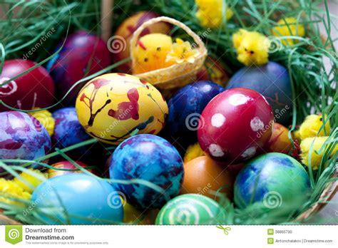 Painted Easter Eggs Stock Illustration Image 38865790