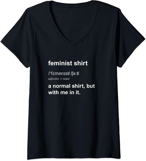 Womens Funny Feminist Tshirt Feminism Womens Rights Supporter T V Neck T Shirt Uk