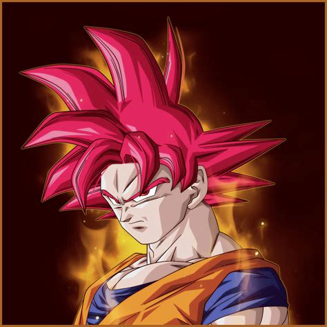 Goku Super Saiyan God By Bardocksonic On Deviantart