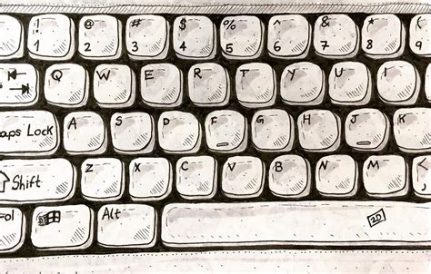 Keyboard Drawing Pictures At Explore Collection Of