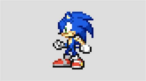 Sonic Sprite 3d Download Free 3d Model By Abe95 0dc9765 Sketchfab