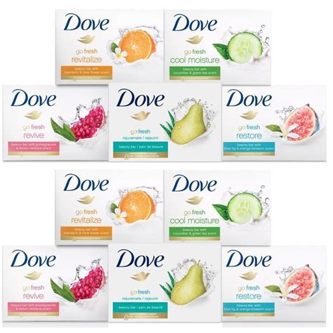15 Pack Dove Bar Soap Variety Bundle Tanga