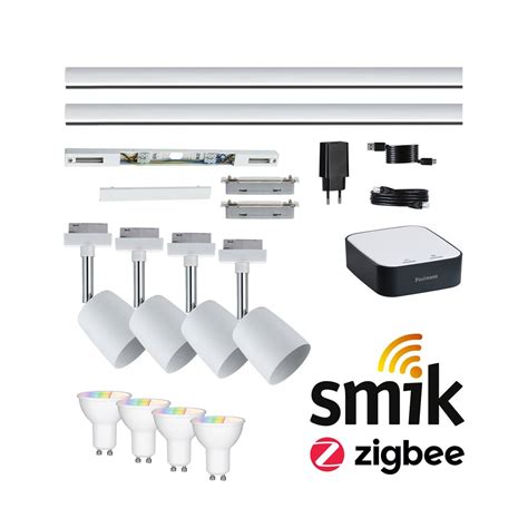 Paulmann Urail Bundle Smart Home Smik Gateway Er Set Schienenspot Cover Inkl Led