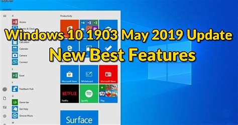 All The New Features In Windows 10 1903 May 2019 Update