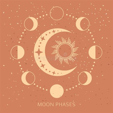 Moon Phases Icon Space Astronomy And Nature Moon Phases Sphere Shadow