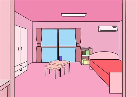Vector cartoon illustration of a cozy modern bedroom, living room with double bed, bookshelf, cupboard, window, dresser, carpet, interior inside. Free Big Bed Cliparts, Download Free Big Bed Cliparts png ...