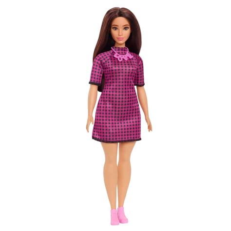 Barbie Fashionistas Doll Curvy Dress Love Necklace To