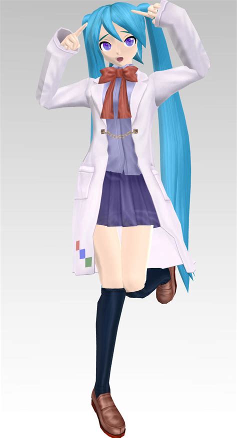 Mmd Pdaft Science Girl Miku Dl By Rin Chan Now On Deviantart