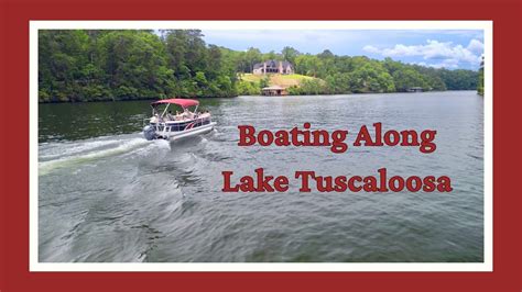 Boating Along Lake Tuscaloosa 4k Aerial Drone Footage Youtube