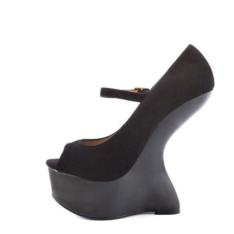 Women Pumps Fashion Strange Style Platform High Heel Peep Toe Buckle Strap Shoes Ebay