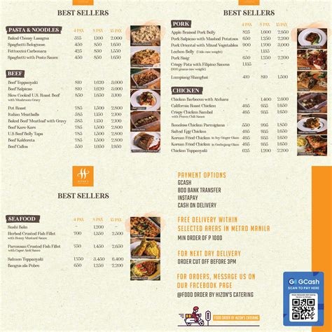 Food Order By Hizons Catering Is Back With A New Menu Hizons Catering