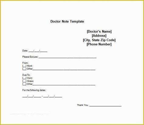 Free Printable Doctors Notes Templates Of Bed Rest Doctors Note Sample Templates Resume Examples