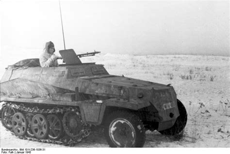 Photo Sdkfz 2502 Half Track Vehicle On The Eastern Front Jan 1943