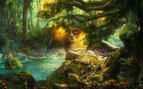 Dreamy Fantasy Art Nature Of Forests Artwork Wallpaper High