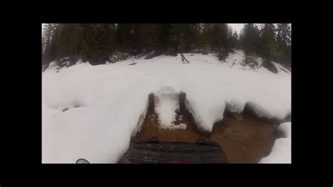 Polaris Atvs Riding In Snow Youtube