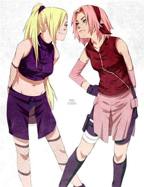 Sakura And Ino By Kinicko On Deviantart Anime Naruto Naruto Naruto