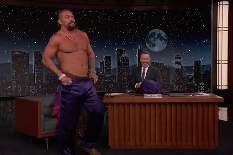 Jason Momoa Se Desnuda En Directo En El Show De Jimmy Kimmel Televisión