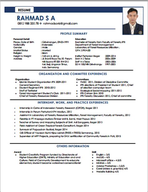 Resume yang bagus akan dapat membantu meningkatkan peluang untuk anda dipanggil untuk temuduga. Download Format Contoh CV (Curriculum Vitae) yang Bagus ...
