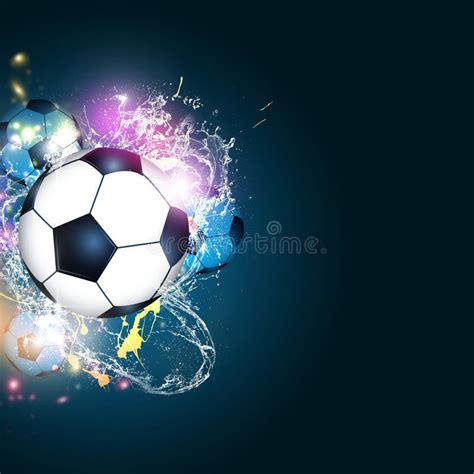 Abstract Soccer Football Background Stock Illustration Illustration