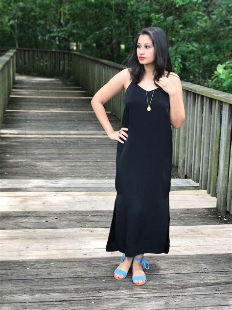 How To Style A Long Black Dress Casually Long Black Dress Dresses