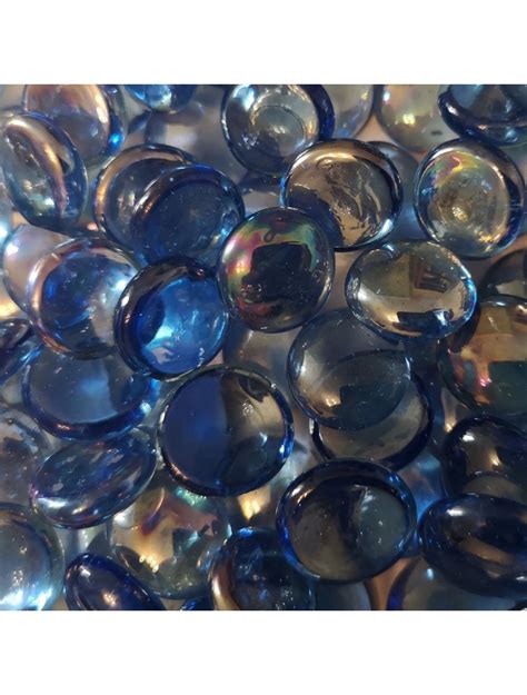 Light Blue Glass Pebbles Pebbles Are Perfect For Decoration Of Your