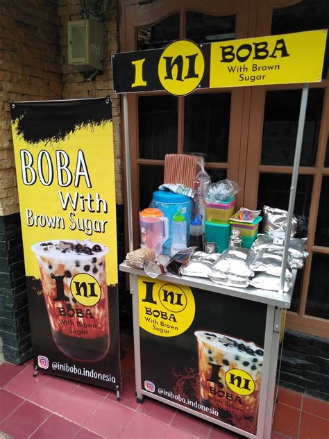 Banner Minuman Boba - desain spanduk keren
