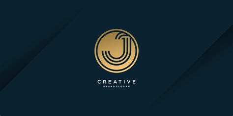 golden j letter logo template with creative concept and modern unique style part 2 7620690