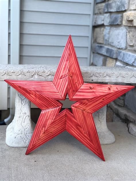 Wooden Christmas Stars Xl Wooden Stars 24 Holiday Etsy Canada