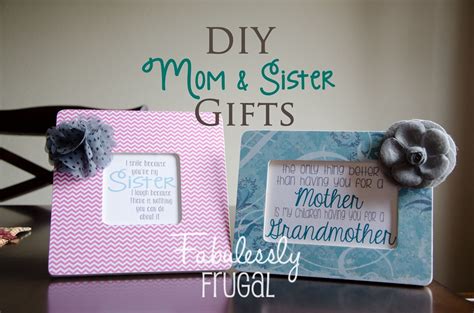 Pin photos of you and mom together or handwritten notes to personalize this mother's day gift. DIY Gifts for Moms and Sisters - Fabulessly Frugal