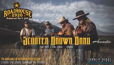 Scooter Brown Band Xxx 2920 Roadhouse Outhouse Tickets