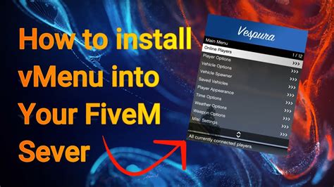 How To Add And Configure Vmenu On Your Fivem Server 20222023 Youtube