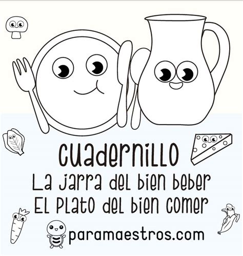Cuadernillo La Jarra Del Buen Beber Y El Plato Del Bien Comer Paramaestros
