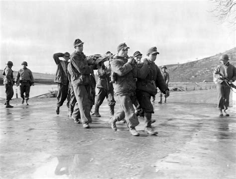 Combat Snapshot Wounded German Soldiers Pows Luxembourg Moselle 1945