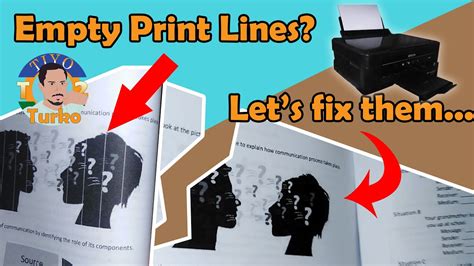 How To Fix Empty Print Lines On Print Output Youtube