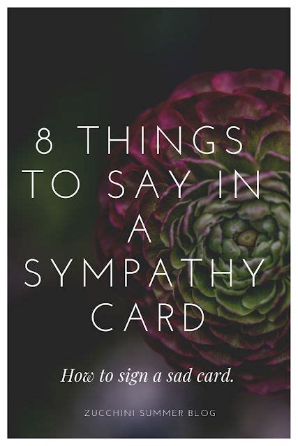 8 Things To Say In A Sympathy Card