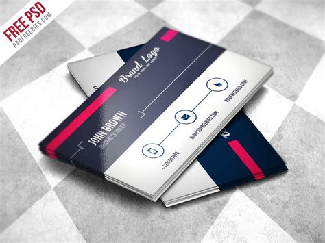 freebie modern business card design template  psd  psd freebies