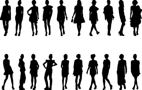 Fashionable Womens Activity Silhouette High Resolution And Realistic