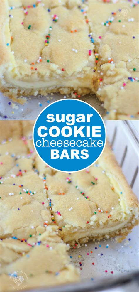 Sugar Cookie Cheesecake Bars The Best Of Both Worlds
