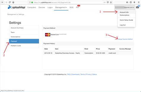 Tap delete, then select continue. How do I change my credit card for my subscription? - Splashtop Business - Support