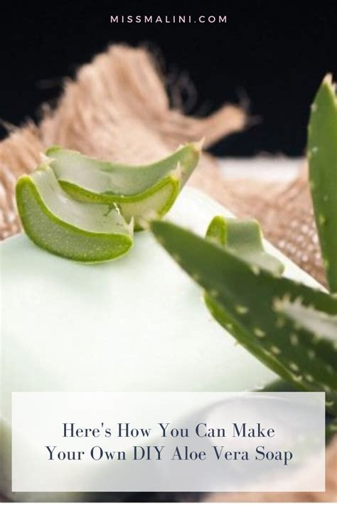 How To Make Diy Aloe Vera Soap