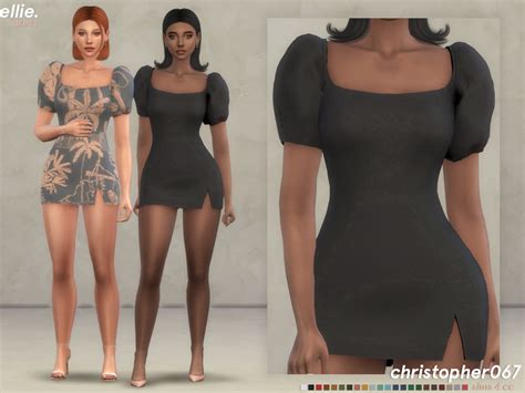 The Sims Resource Ellie Dress By Christopher067 • Sims 4 Downloads