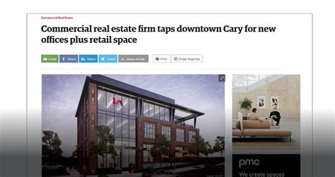 Commercial Real Estate Firm Taps Downtown Cary For New Offices Plus