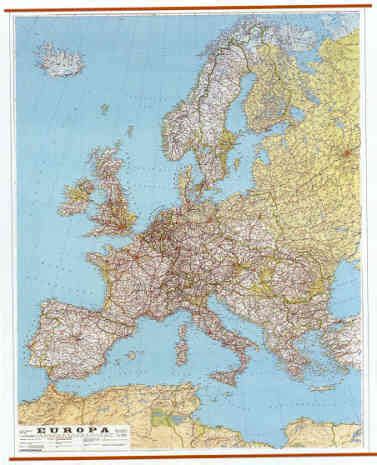 Mappa Stradale Europa Gratis