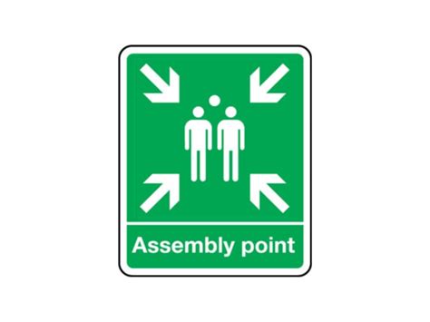 Fire Assembly Point Sign Fire Safety Signs Safe Industrial