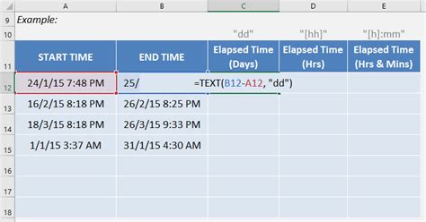 Calculate Elapsed Date And Time In Excel Printable Templates Free