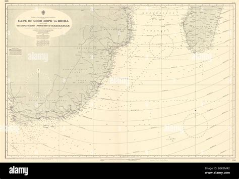 Southern Africa Cape Of Good Hope Madagascar Admiralty Sea Chart 1935